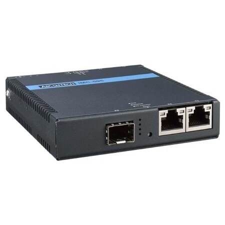 Advantech Industrial 4TX/1SFP Light Managed PoE BT Media Converter IMC-595MPI-A